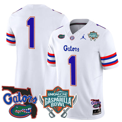 Florida Gators 2025 Gasparilla Bowl Patch Vapor Limited Jersey - All Stitched