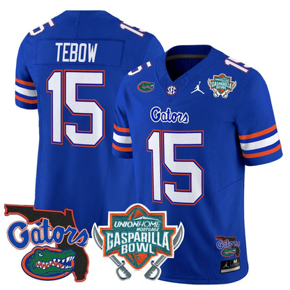 Florida Gators 2025 Gasparilla Bowl Patch Vapor Limited Jersey - All Stitched