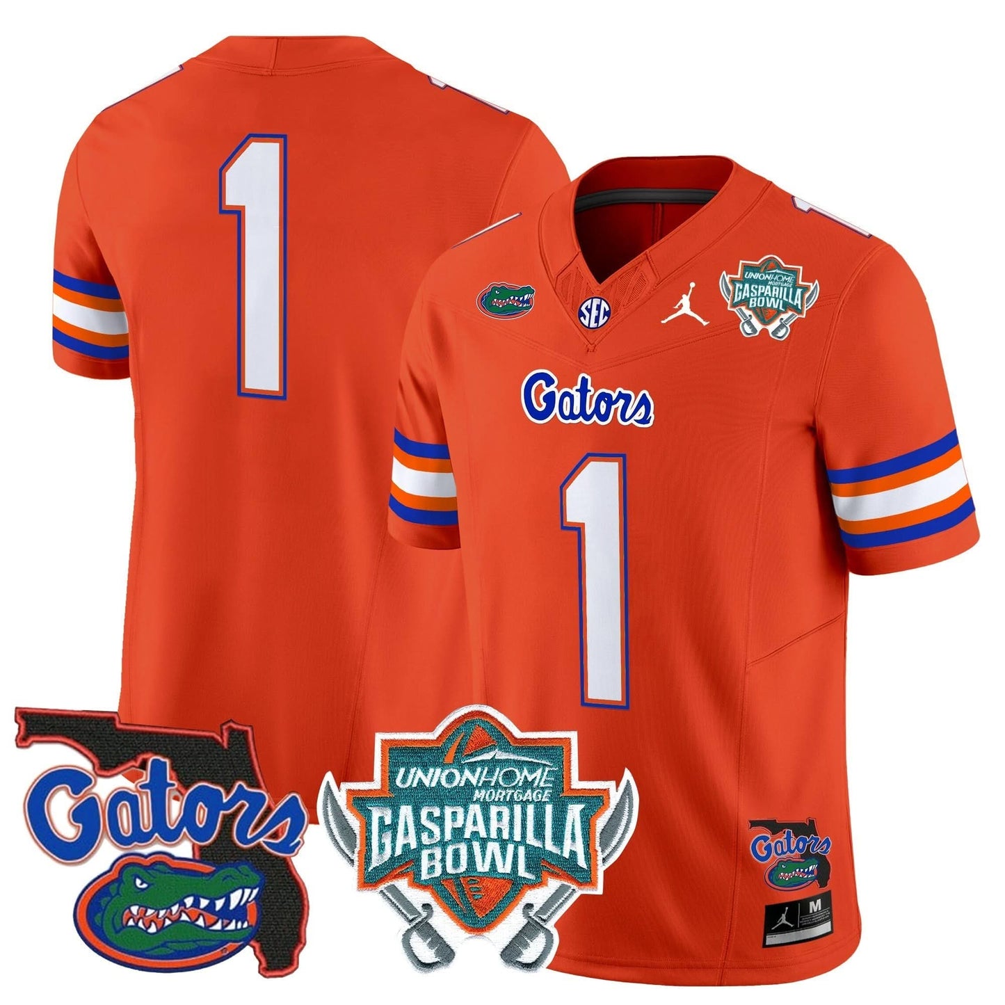 Florida Gators 2025 Gasparilla Bowl Patch Vapor Limited Jersey - All Stitched