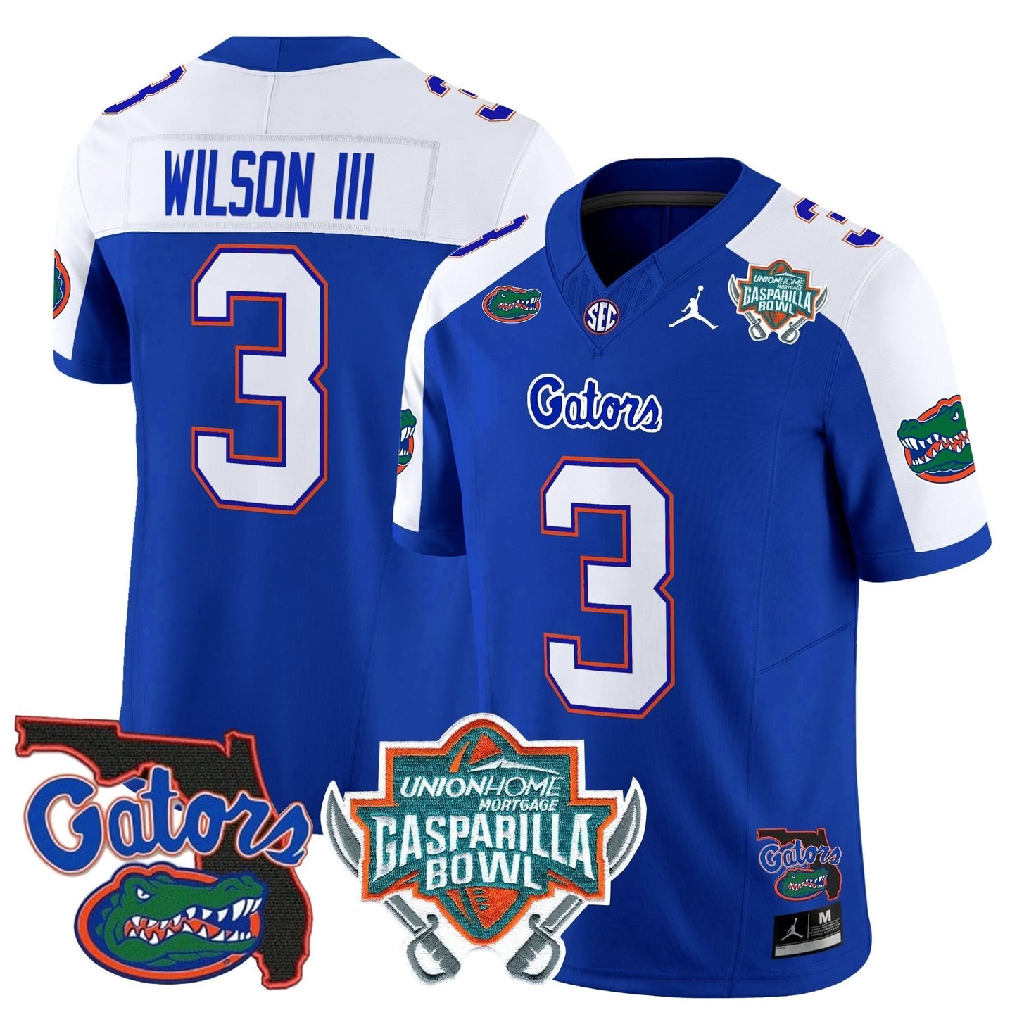 Florida Gators 2025 Gasparilla Bowl Patch Vapor Limited Jersey - All Stitched