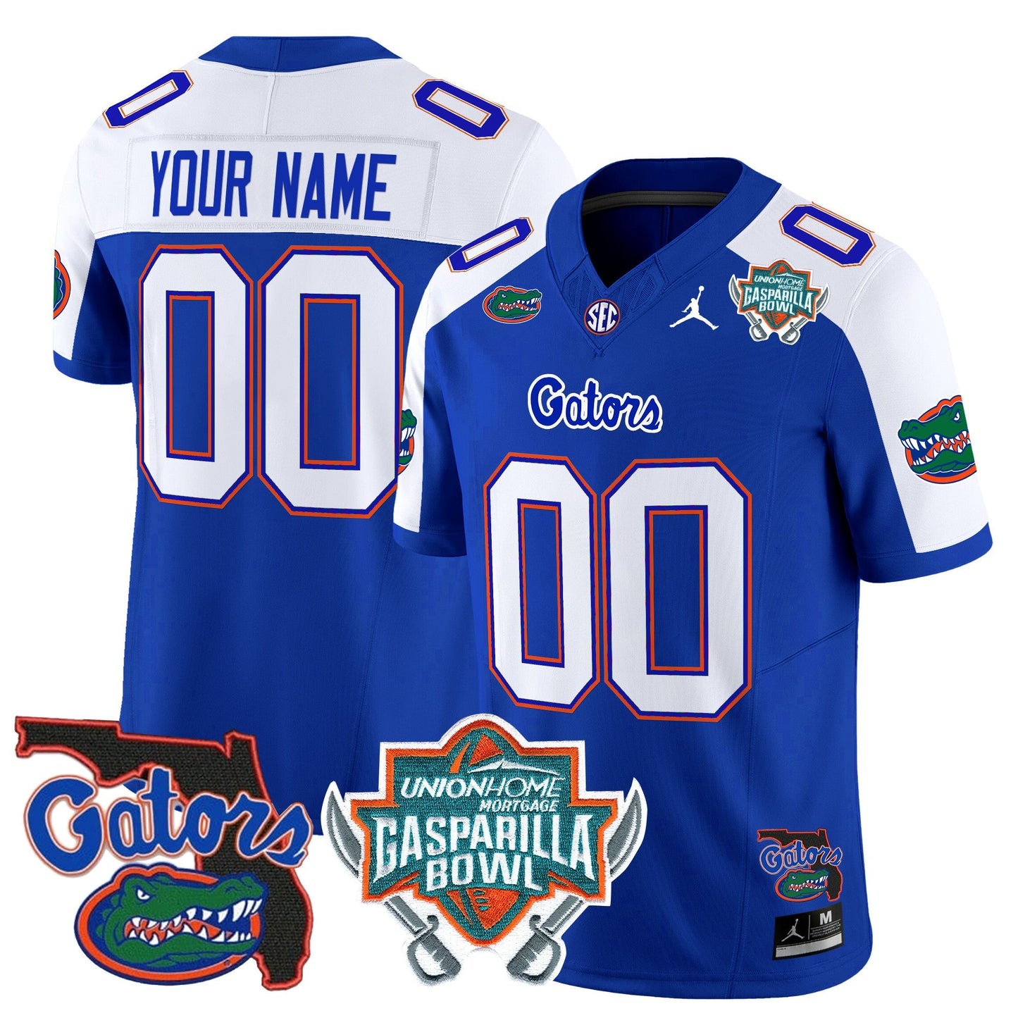 UF 2025 Gasparilla Bowl Patch Vapor Limited Custom Jersey - All Stitched