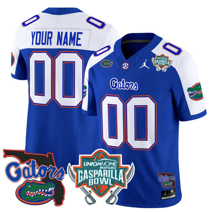 UF 2025 Gasparilla Bowl Patch Vapor Limited Custom Jersey - All Stitched