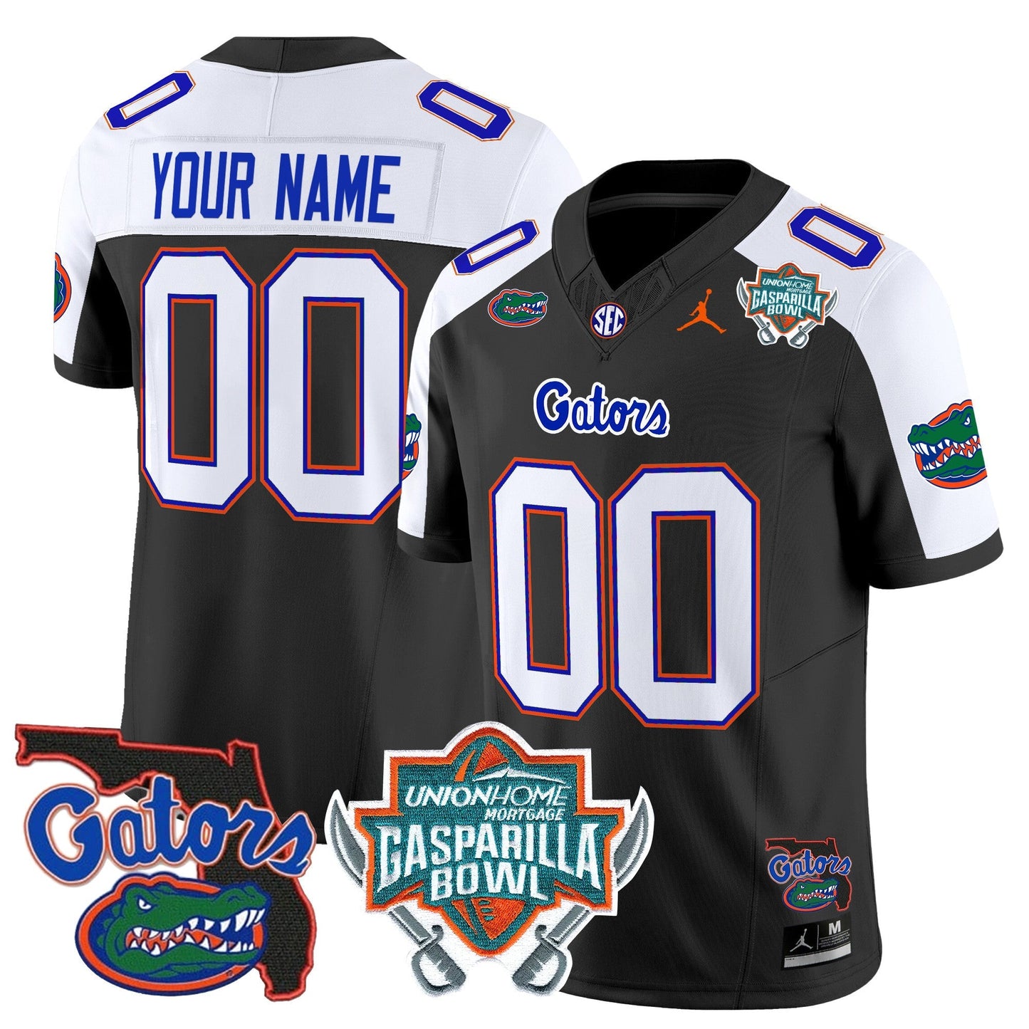 UF 2025 Gasparilla Bowl Patch Vapor Limited Custom Jersey - All Stitched
