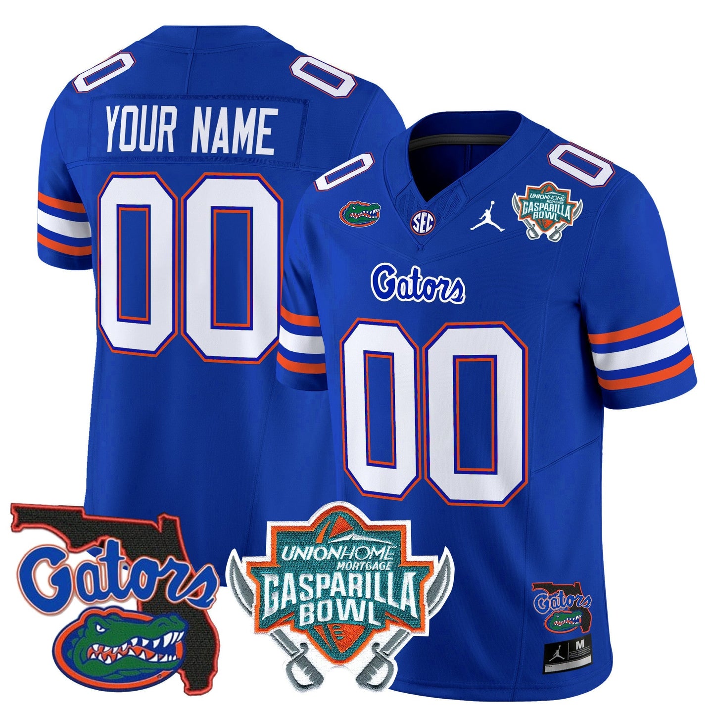UF 2025 Gasparilla Bowl Patch Vapor Limited Custom Jersey - All Stitched