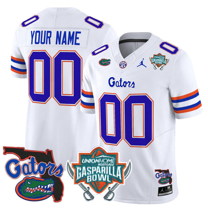 UF 2025 Gasparilla Bowl Patch Vapor Limited Custom Jersey - All Stitched