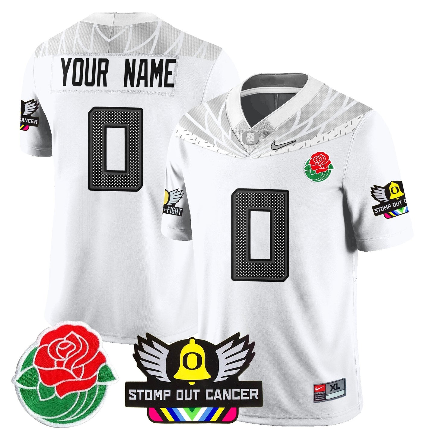 Custom Gender/Size ORE 2024 Rose Bowl Jersey N1 - All Stitched