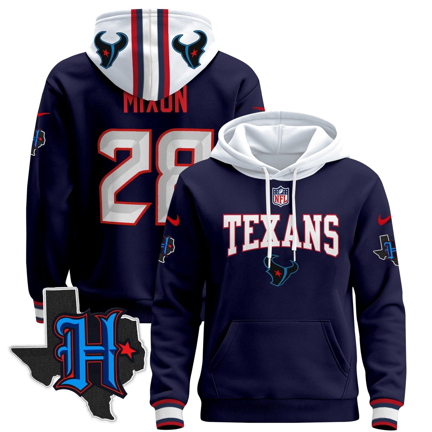 HOU 2024 Pullover Hoodie V3