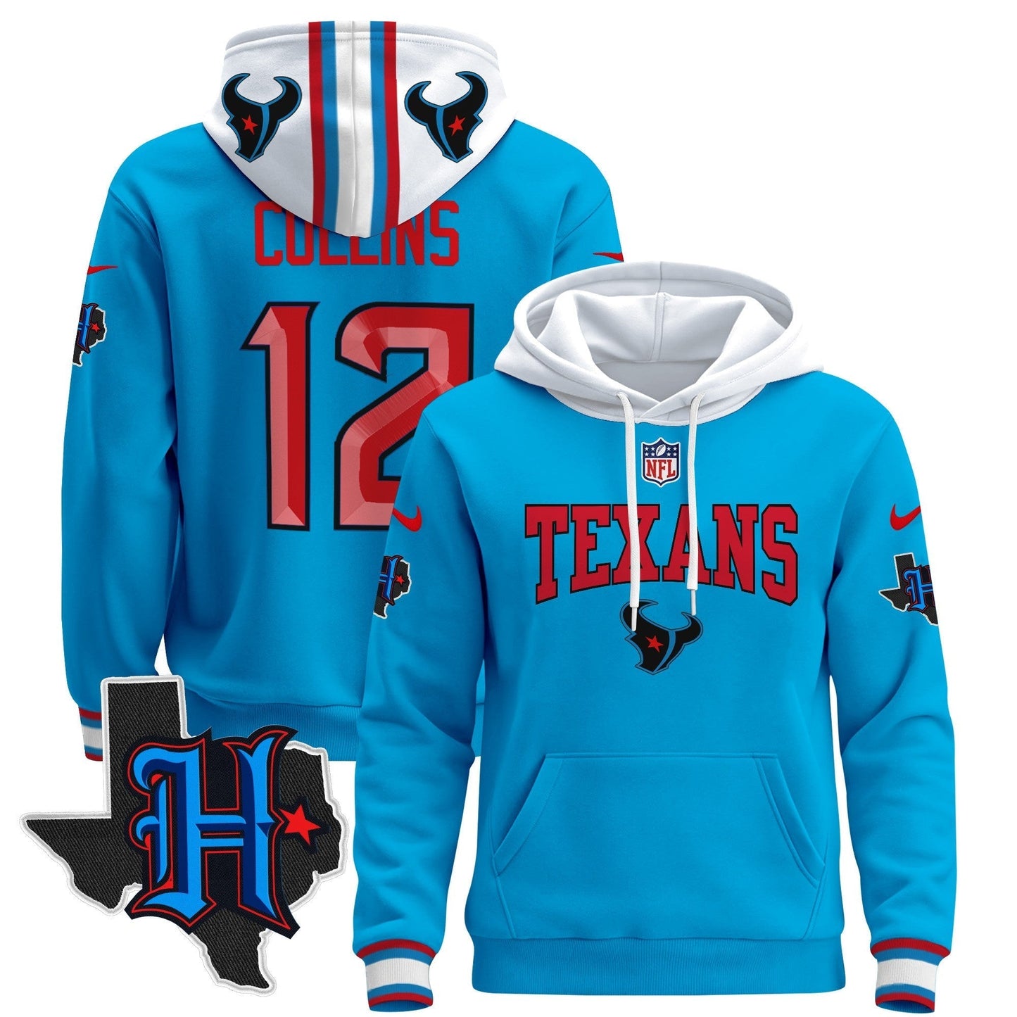 HOU 2024 Pullover Hoodie V3