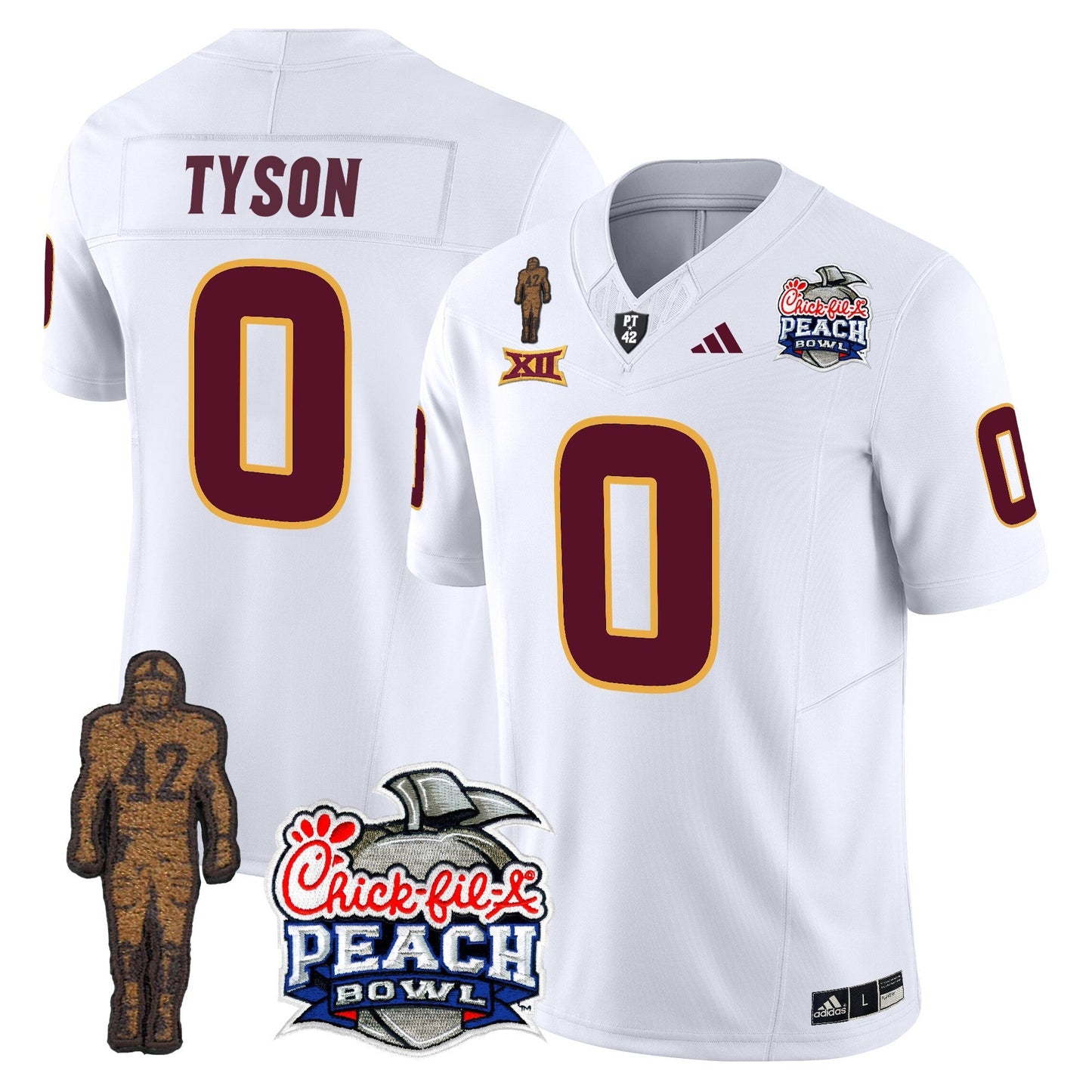 Sun Devils Pat Tillman & Peach Bowl Patch Vapor Limited Jersey - All Stitched