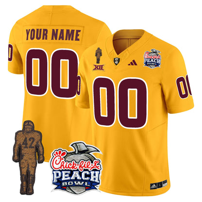 Sun Devils Pat Tillman & Peach Bowl Patch Vapor Limited Custom Jersey - All Stitched