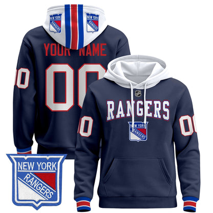 New York Rangers 2024 Custom Pullover Hoodie
