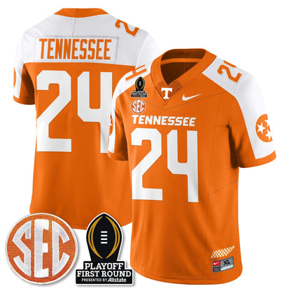 TENN Football Jersey - Playoff First Round Patch - All Stitched