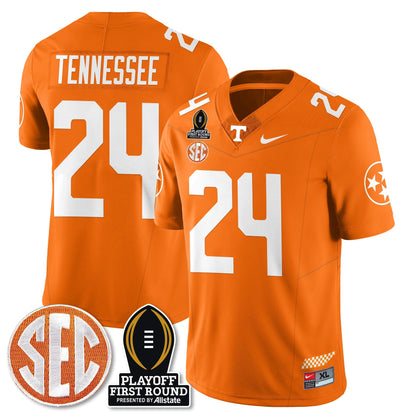 TENN Football Jersey - Playoff First Round Patch - All Stitched