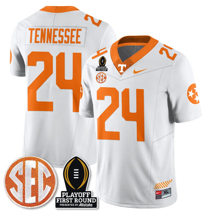 TENN Football Jersey - Playoff First Round Patch - All Stitched