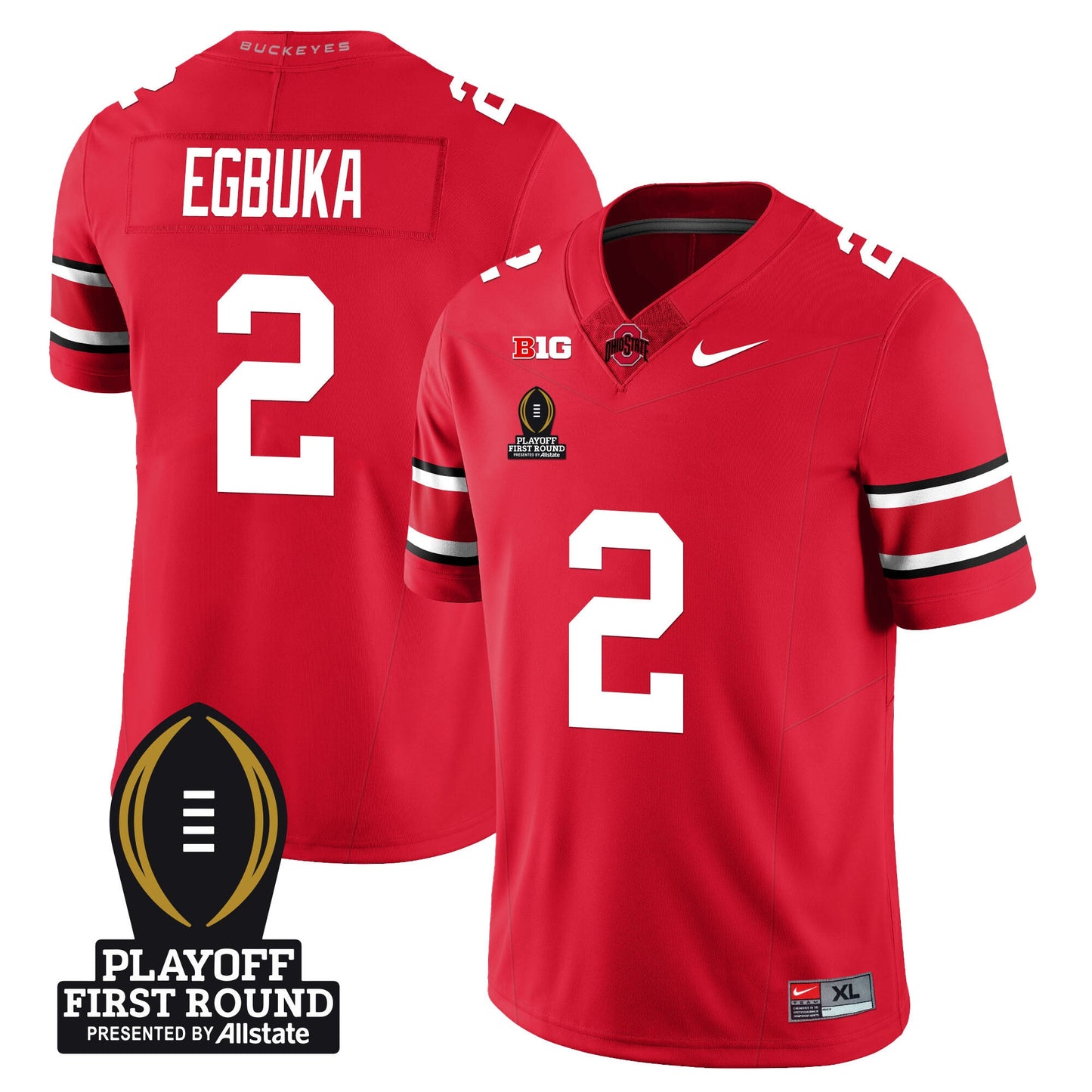 OSU Football - Playoff First Round Patch - All Stitched