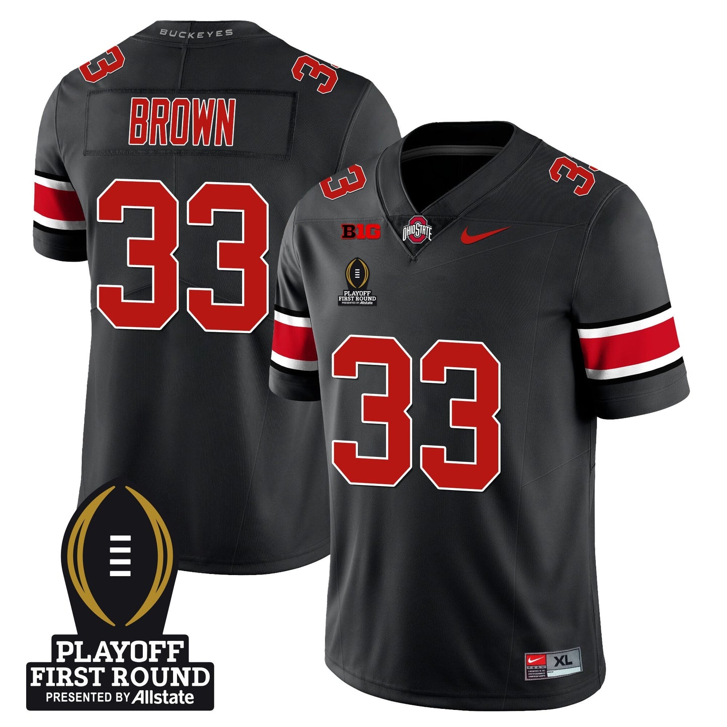 OSU Football - Playoff First Round Patch - All Stitched