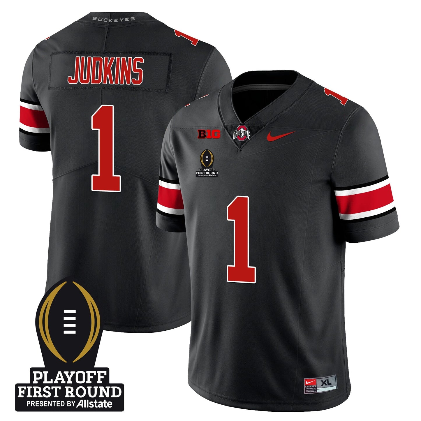 OSU Football - Playoff First Round Patch - All Stitched