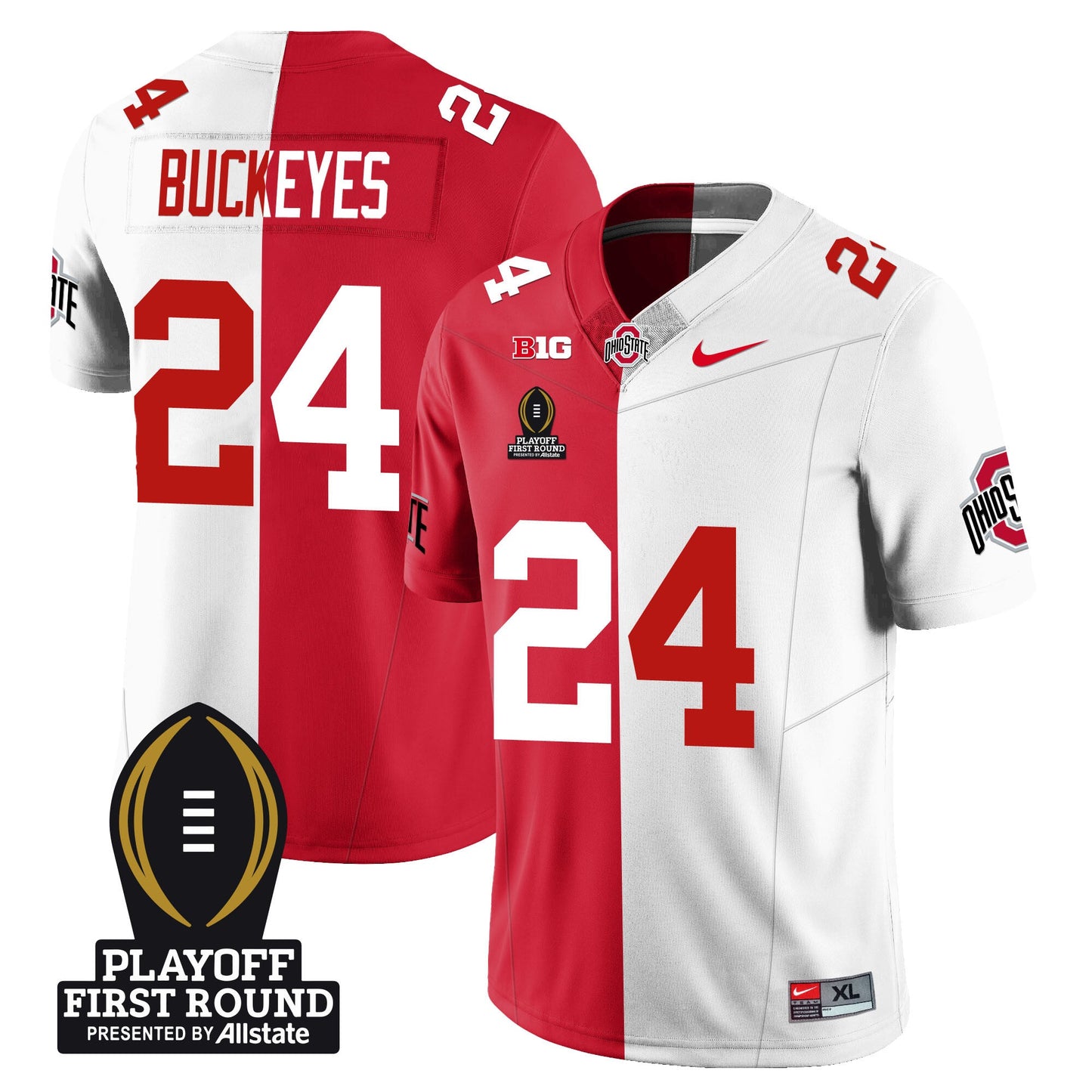 OSU Football - Playoff First Round Patch - All Stitched