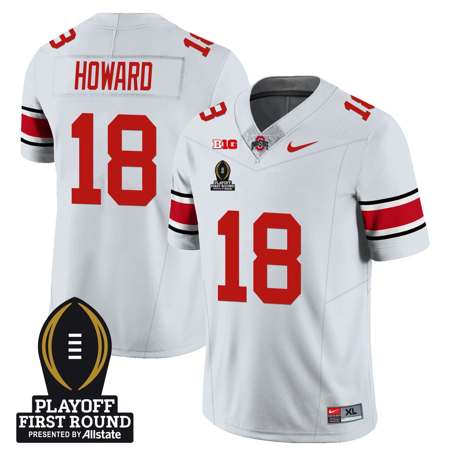OSU Football - Playoff First Round Patch - All Stitched