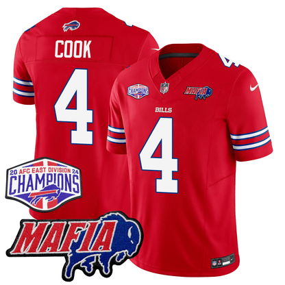 BUF 24/25 Jersey - Bills Mafia + AFC East Championship Patch