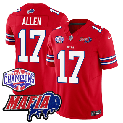 BUF 24/25 Jersey - Bills Mafia + AFC East Championship Patch