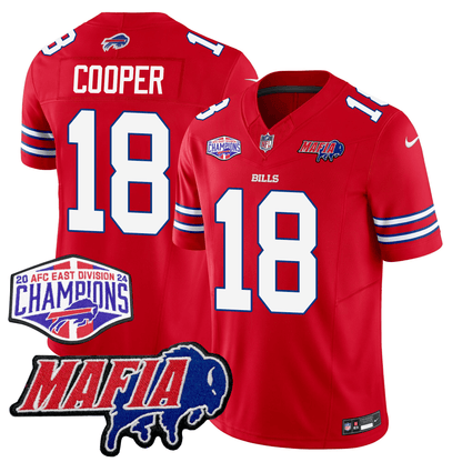 BUF 24/25 Jersey - Bills Mafia + AFC East Championship Patch