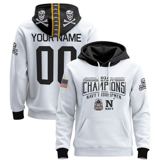 Navy Midshipmen 2024 Commander-In-Chief's Trophy Champions Patch Custom Pullover Hoodie - All Printed