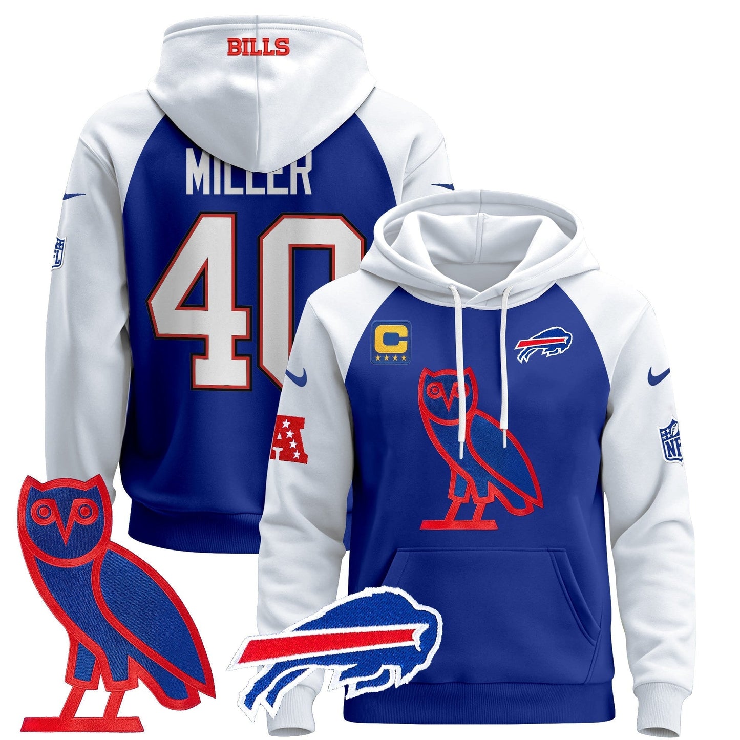 BUF OVO 2024 Pullover Hoodie
