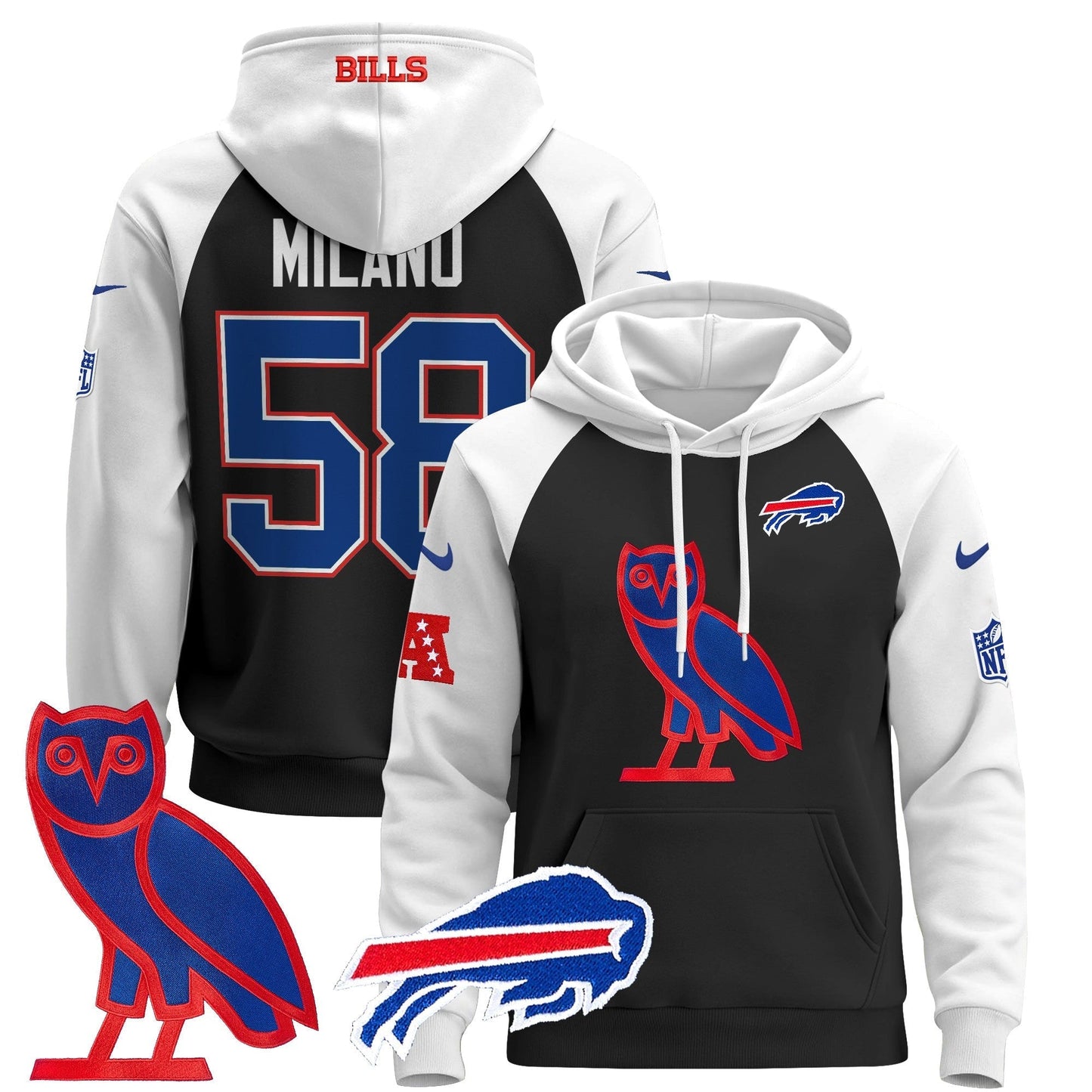 BUF OVO 2024 Pullover Hoodie