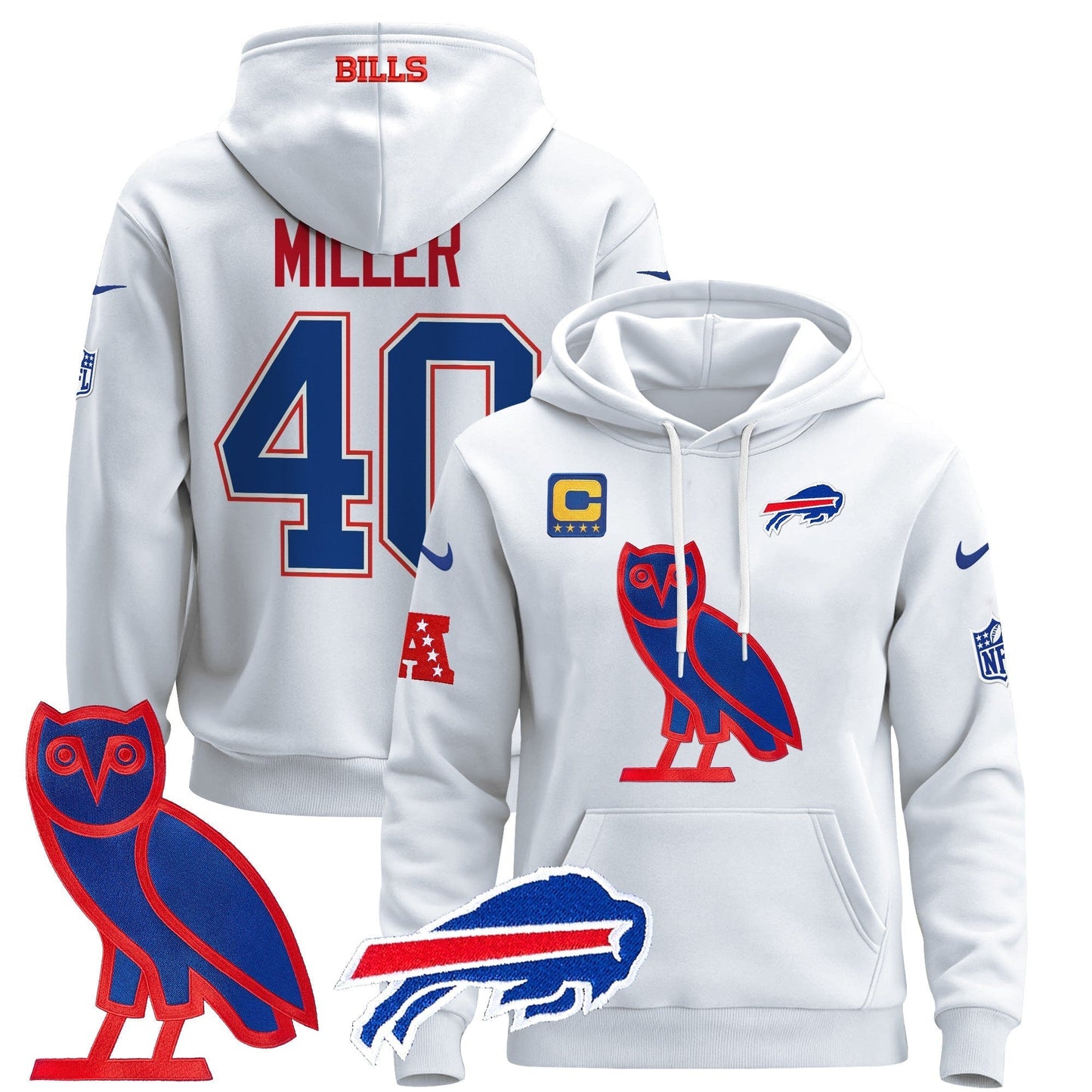 BUF OVO 2024 Pullover Hoodie