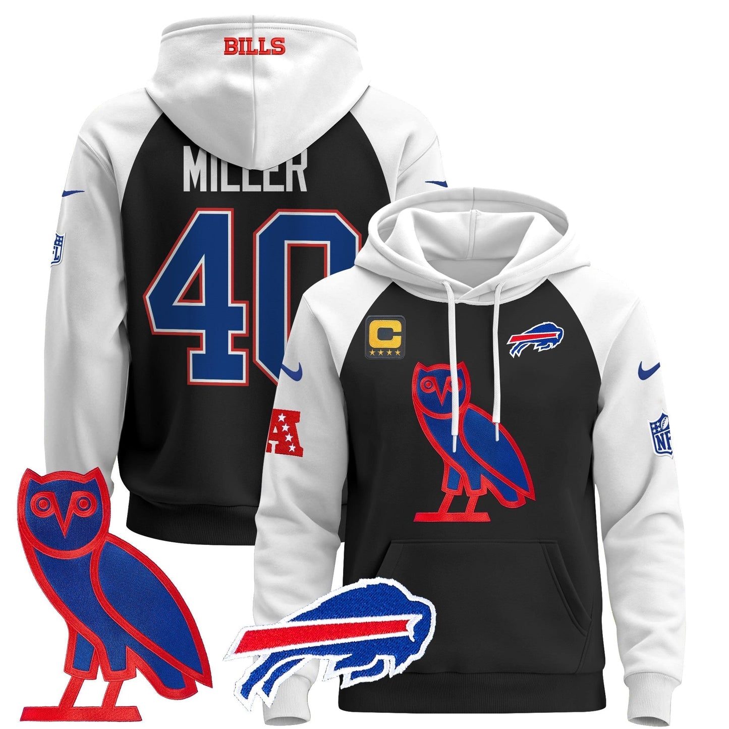 BUF OVO 2024 Pullover Hoodie