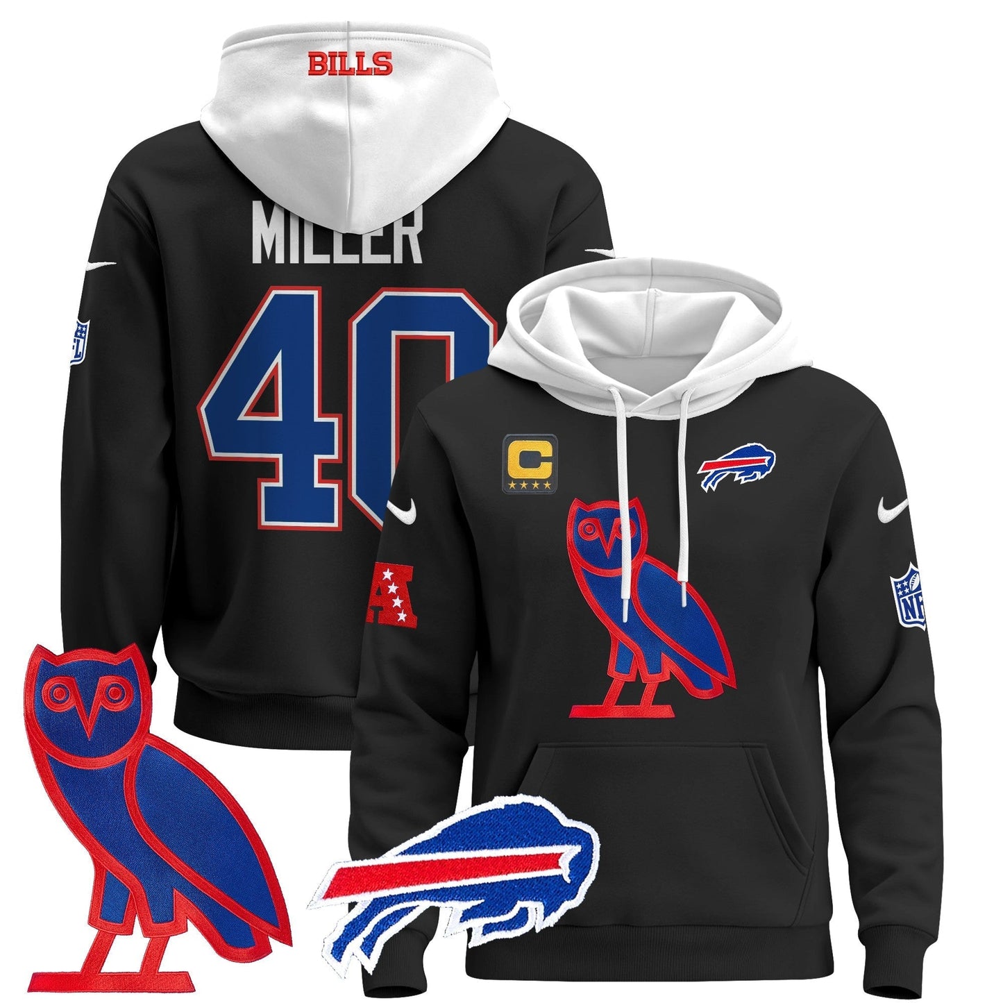BUF OVO 2024 Pullover Hoodie