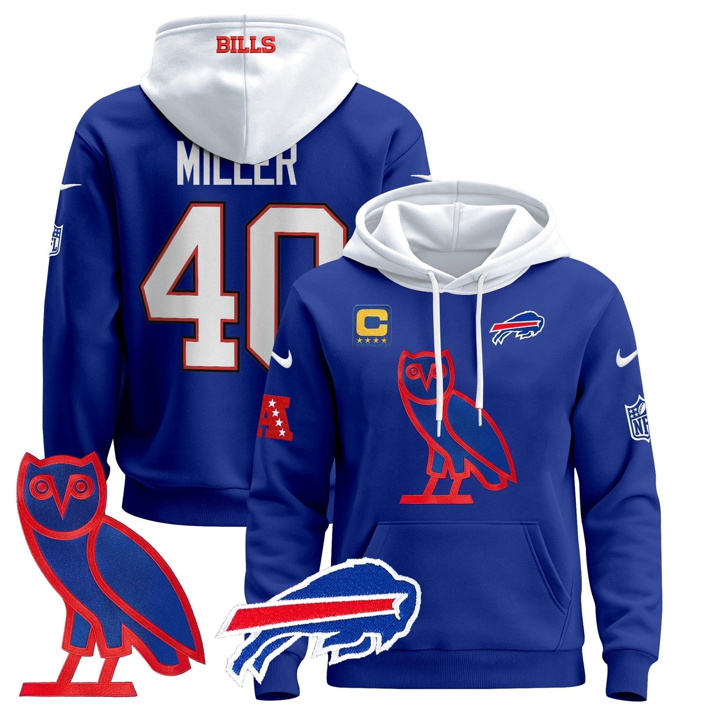 BUF OVO 2024 Pullover Hoodie