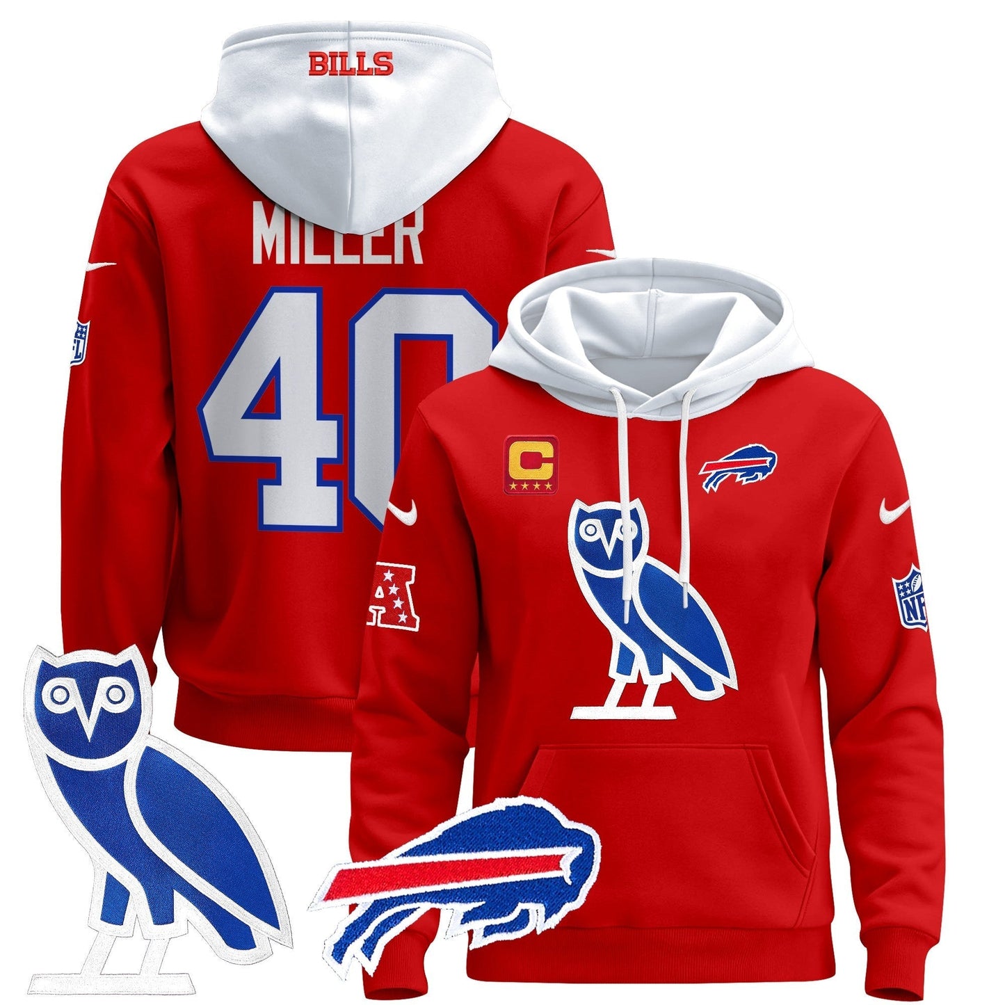 BUF OVO 2024 Pullover Hoodie