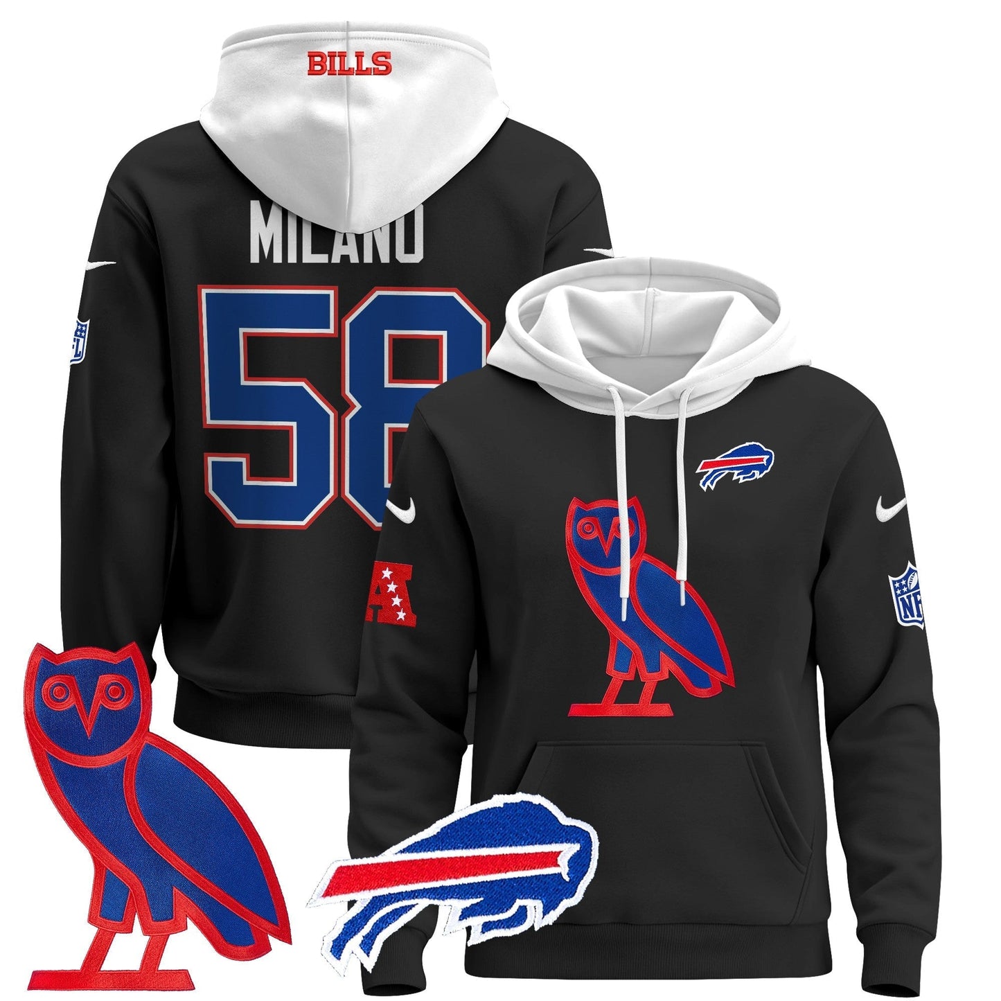 BUF OVO 2024 Pullover Hoodie
