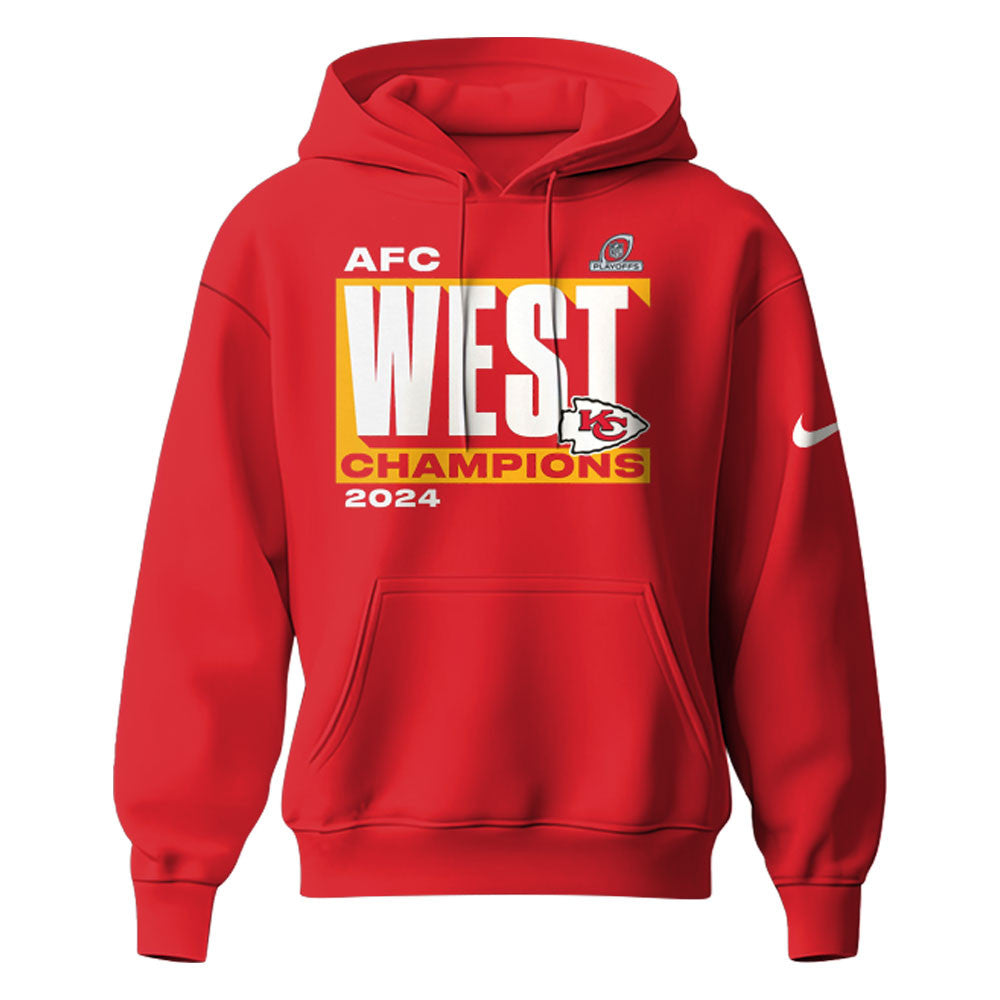 Kansas City Chiefs 2024 AFC West Champions Hoodie
