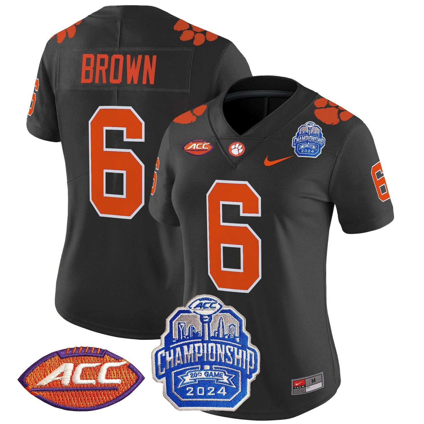Women's CLEM 2024 ACC Championship Patch Vapor Limited Jersey - All Stitched