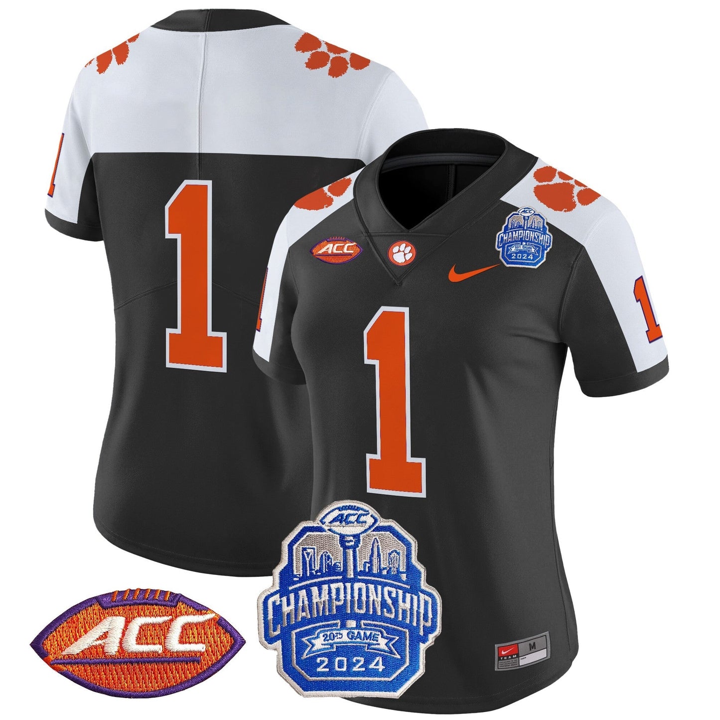 Women's CLEM 2024 ACC Championship Patch Vapor Limited Jersey - All Stitched