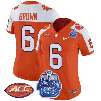 Women's CLEM 2024 ACC Championship Patch Vapor Limited Jersey - All Stitched