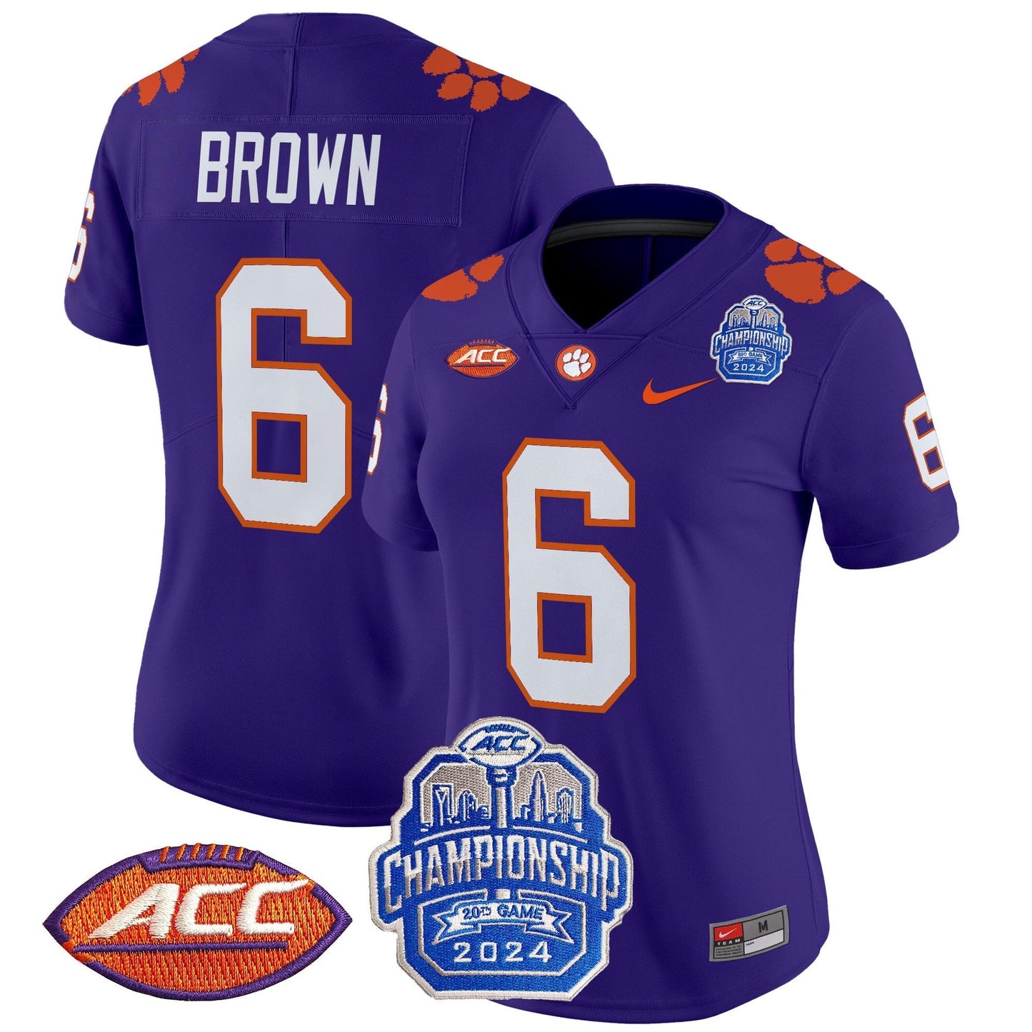 Women's CLEM 2024 ACC Championship Patch Vapor Limited Jersey - All Stitched