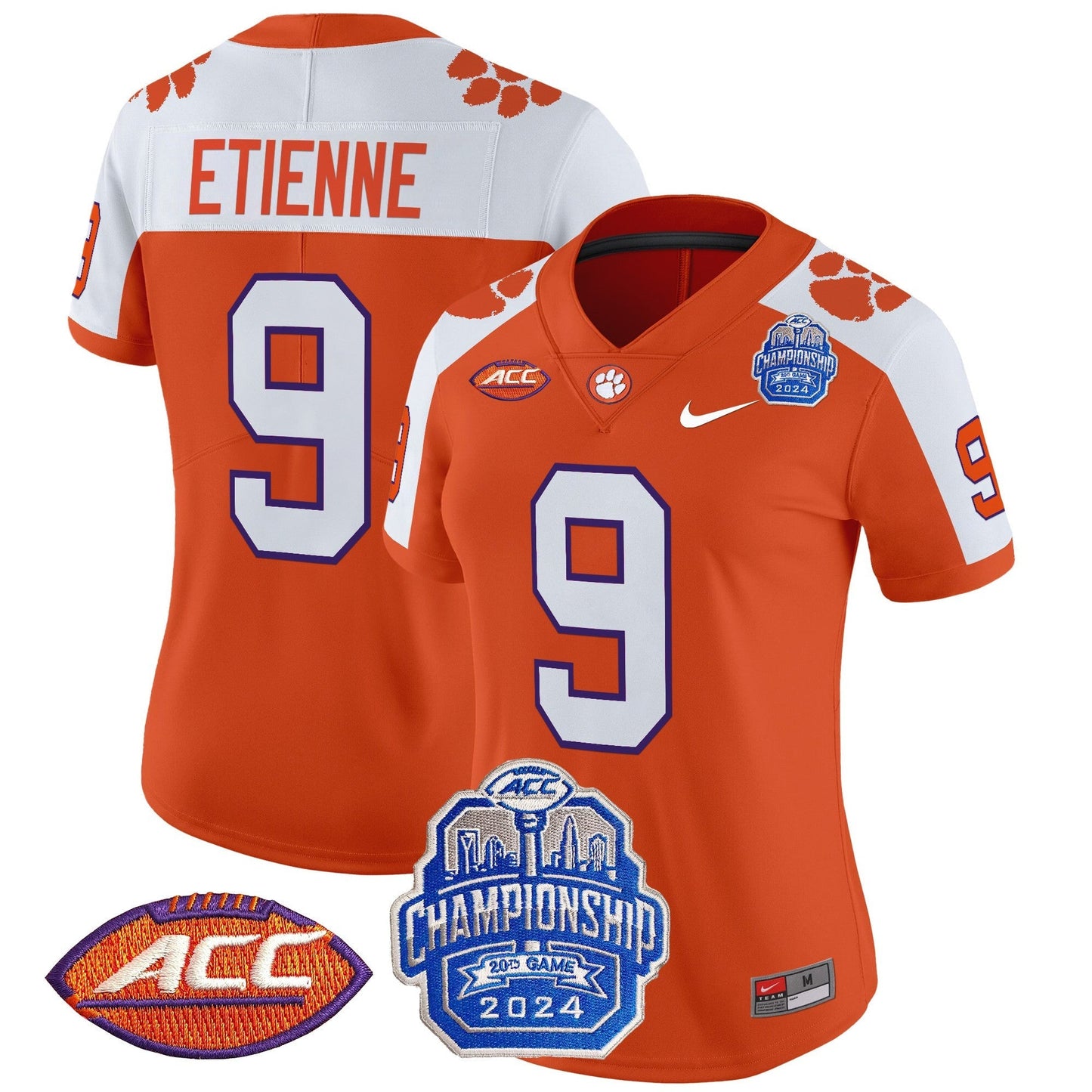 Women's CLEM 2024 ACC Championship Patch Vapor Limited Jersey - All Stitched