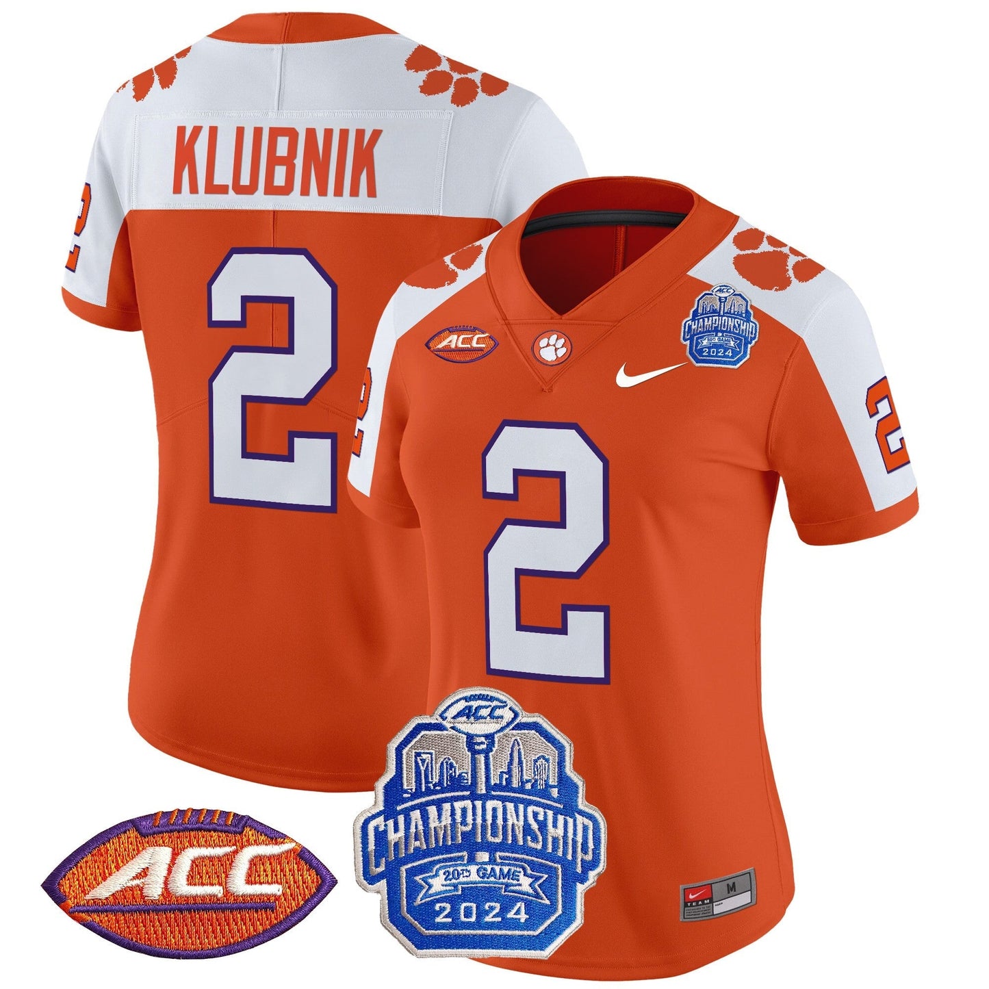 Women's CLEM 2024 ACC Championship Patch Vapor Limited Jersey - All Stitched