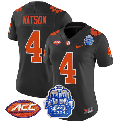 Women's CLEM 2024 ACC Championship Patch Vapor Limited Jersey - All Stitched