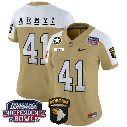 Women's Army Black Knights Independence Bowl Patch 2024 Vapor Limited Jersey - All Stitched