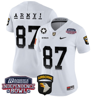 Women's Army Black Knights Independence Bowl Patch 2024 Vapor Limited Jersey - All Stitched
