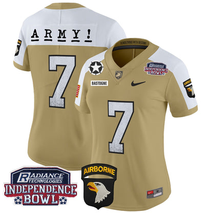 Women's Army Black Knights Independence Bowl Patch 2024 Vapor Limited Jersey - All Stitched