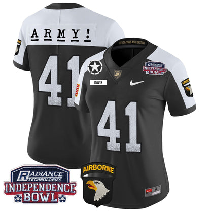 Women's Army Black Knights Independence Bowl Patch 2024 Vapor Limited Jersey - All Stitched