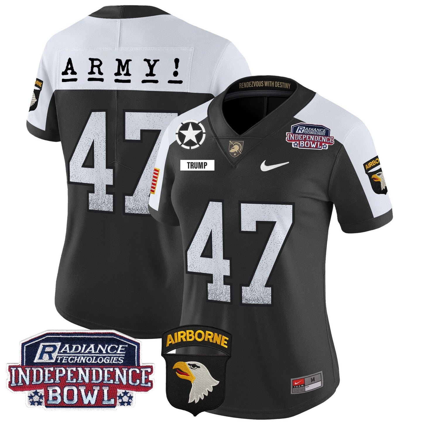 Women's Army Black Knights Independence Bowl Patch 2024 Vapor Limited Jersey - All Stitched