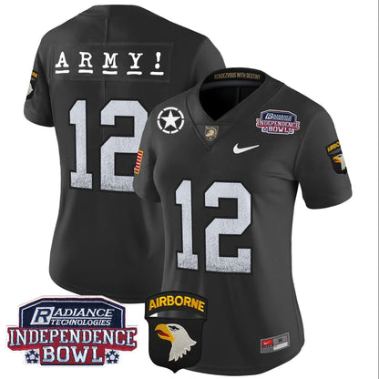 Women's Army Black Knights Independence Bowl Patch 2024 Vapor Limited Jersey - All Stitched