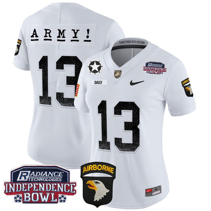 Women's Army Black Knights Independence Bowl Patch 2024 Vapor Limited Jersey - All Stitched
